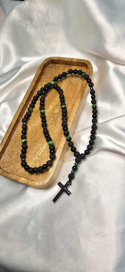 Náhrdelník v tvare Ruženca Tiger Glow 2