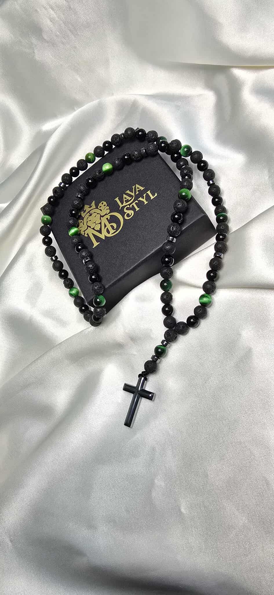 Náhrdelník v tvare Ruženca Tiger Glow 2