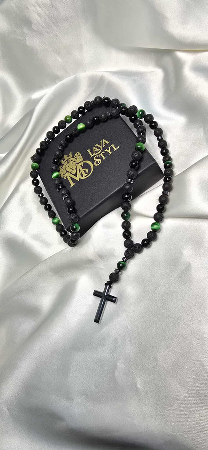 Náhrdelník v tvare Ruženca Tiger Glow 2