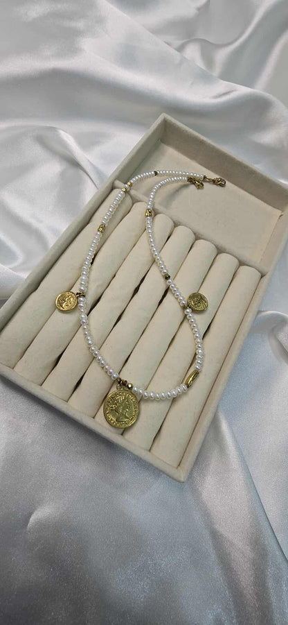 Dámsky náhrdelník Pearl Coin