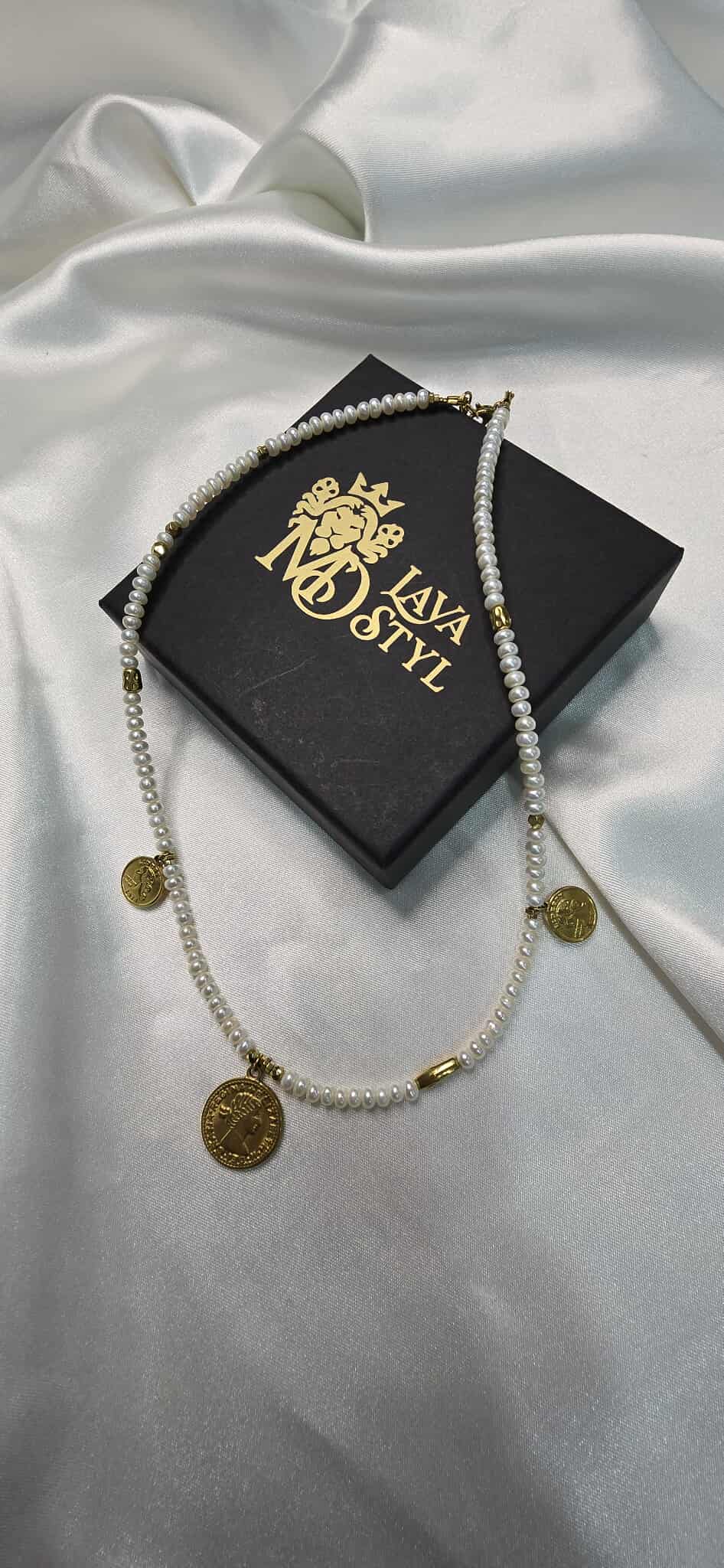 Dámsky náhrdelník Pearl Coin