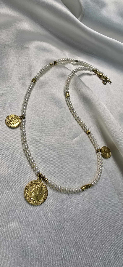 Dámsky náhrdelník Pearl Coin