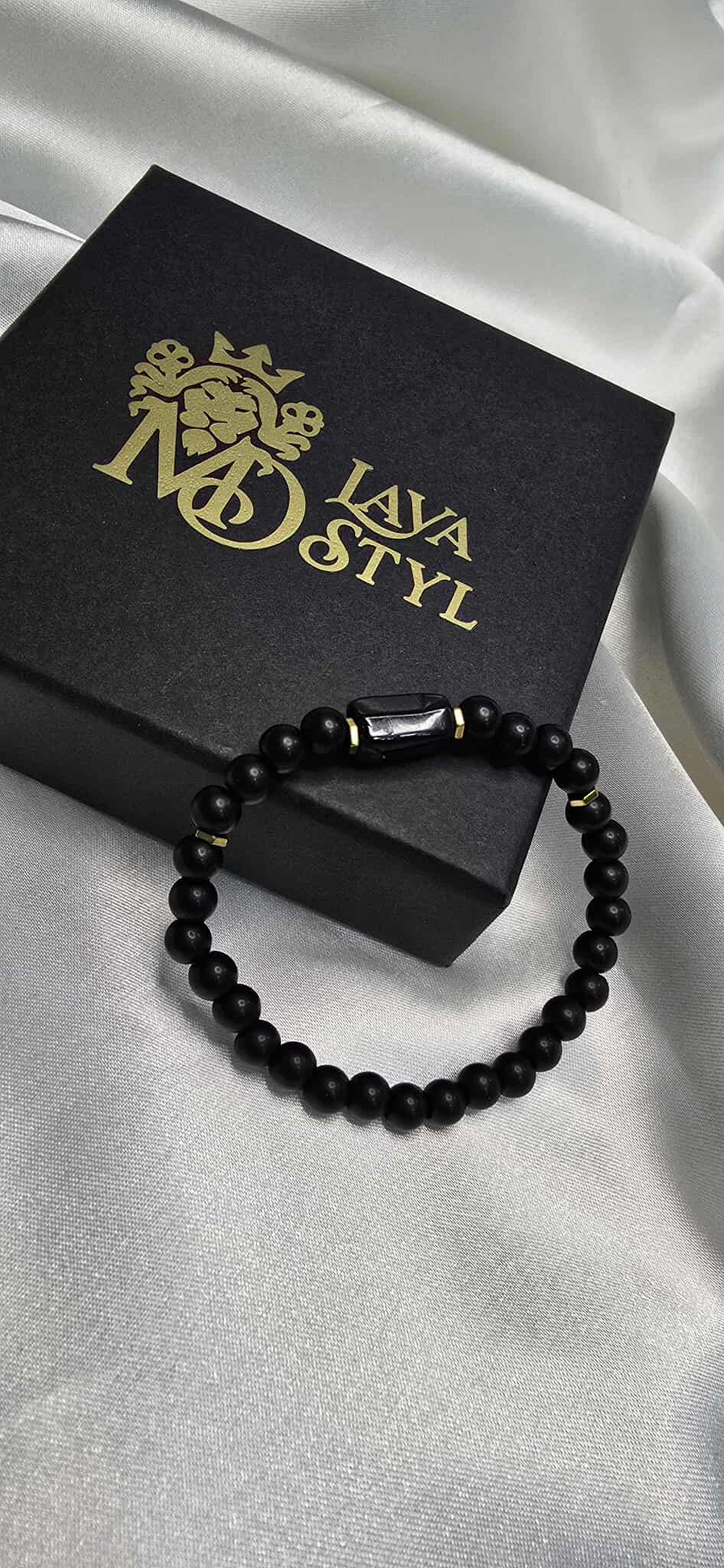 Onyx Stone & Tourmaline – partnerský náramok