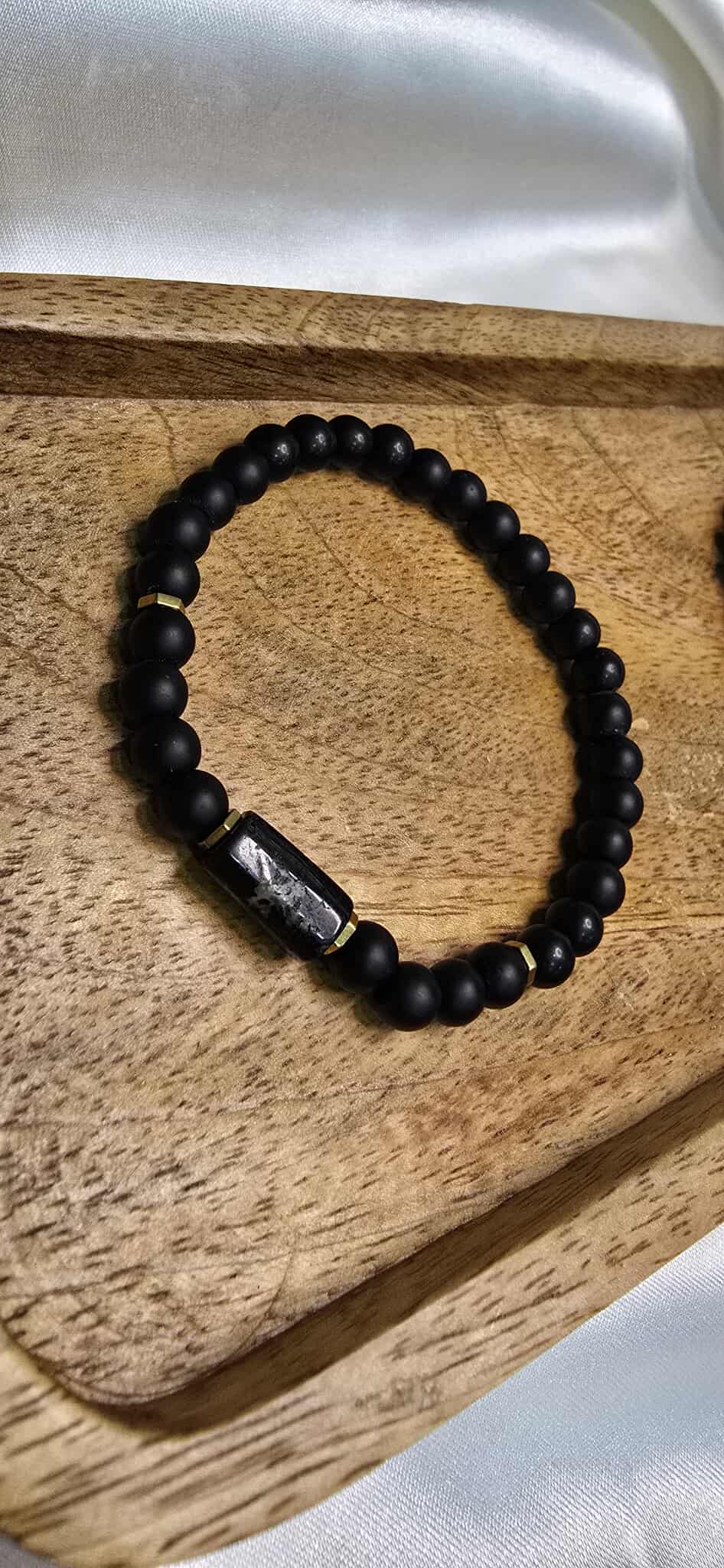 Onyx Stone & Tourmaline – partnerský náramok