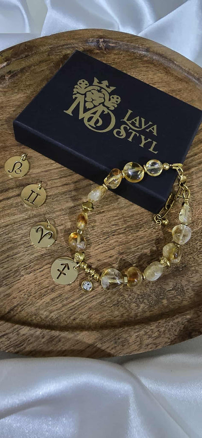 Náramok Citrine Zodiak Soul