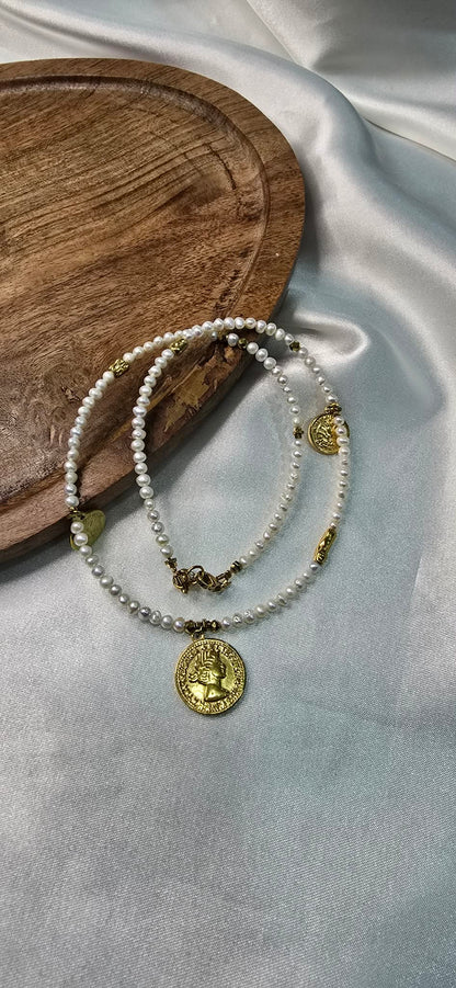 Dámsky náhrdelník Pearl Coin