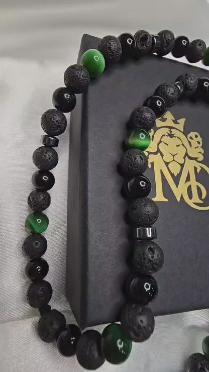 Náhrdelník v tvare Ruženca Tiger Glow 2